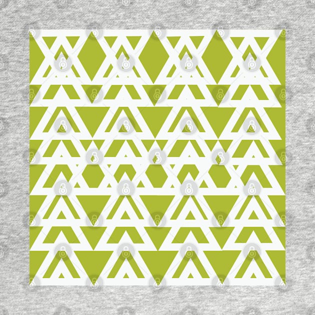 Green and White Graphic Pattern by Overthetopsm